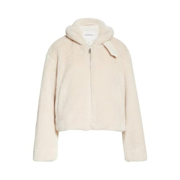 CLUB MONACO Faux Fur Crop Jacket - Picture 4 of 11